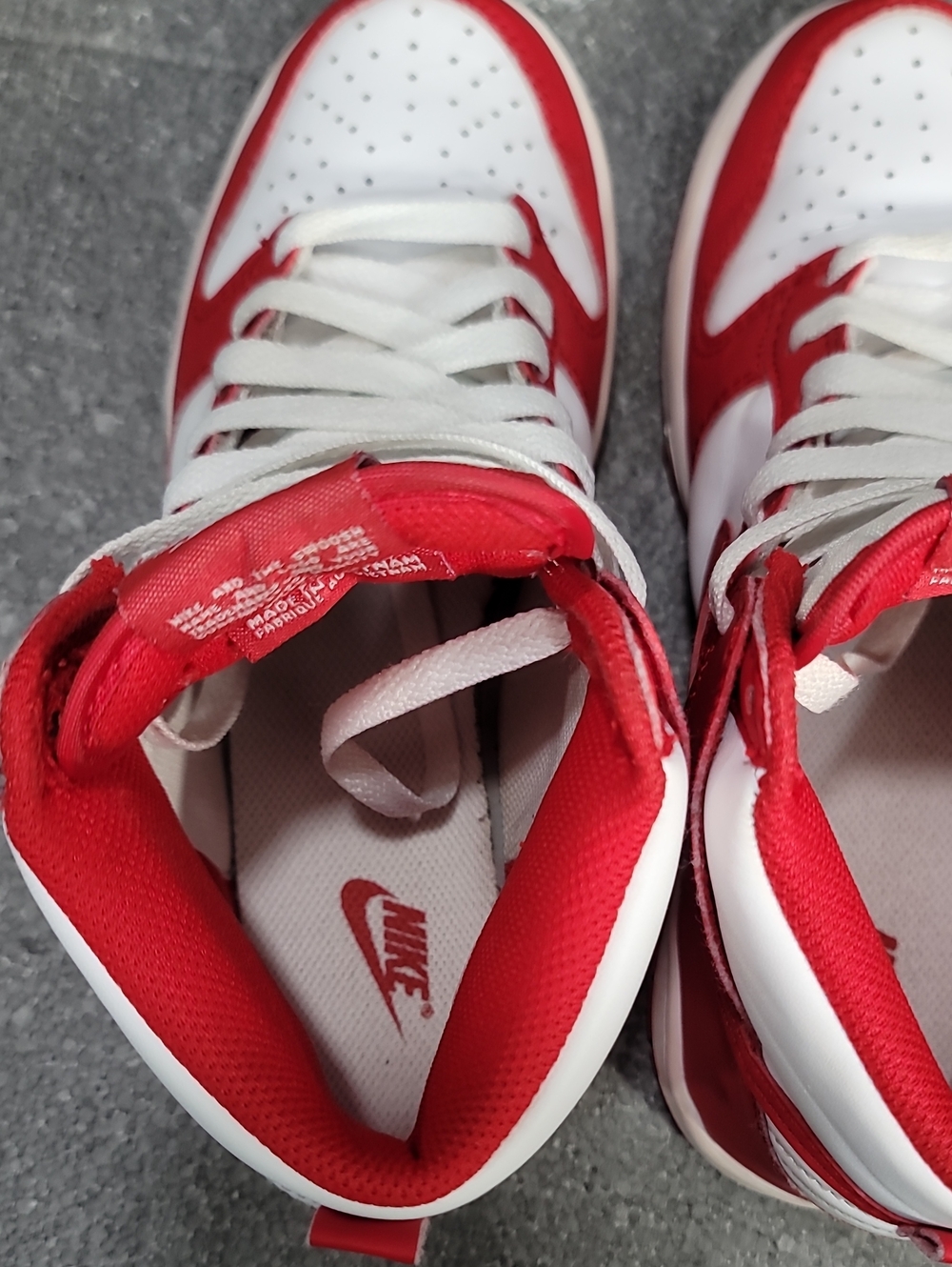 Nike Dunk High "University Red" Wmns 6 Great Condition, Ships Today - Picture 15 of 15